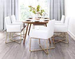 Modern Accent Chair White Gold Dining Chairs Modern Accent Chair White Dining Room