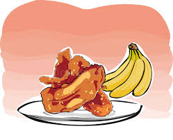 Fried bananas are a popular dessert and snack food in thailand and throughout southeast asia. Fried Bananas Stock Vector Illustration Of Drawn Dish 53266191