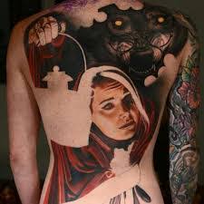Set of characters from little red riding hood fairy tale. What Does Little Red Riding Hood Tattoo Mean Represent Symbolism