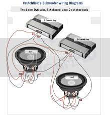 Make 1/2 subs l ch and 3/4 subs r ch. 2 Amps 2 Subs Wiring Diagram Mazdas247