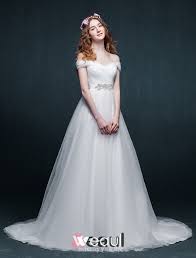 Finde dein brautkleider bei pronovias. 2015 Einfache A Linie Weg Von Der Schulter Organza Hochzeitskleid Brautkleider
