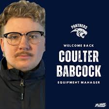 The Panthers are excited to welcome back Equipment Manager Coulter Babcock  for the upcoming season. Coulter joined the Panthers mid way through last  season. He grew up playing baseball, spending his junior