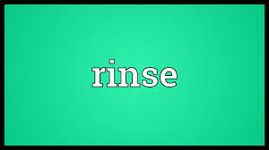 2 (on a washing machine) a programme or setting for holding laundry in a small amount of water after washing, without performing a spin cycle. Rinse Meaning Youtube