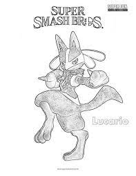 You can use our amazing online tool to color and edit the following pokemon coloring pages mega lucario. Lucario Super Smash Brothers Coloring Page Super Fun Coloring