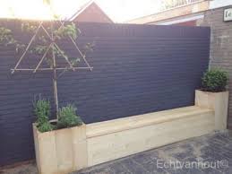 tuinbank opbergbank met klep bloempotten van steigerhout made by echtvanhout tuin tuin ideeen tuin en terras
