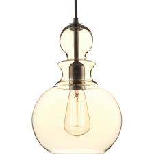 Progress Lighting Staunton Collection 1 Light Antique Bronze Pendant With Champagne Glass P5334 20 The Home Depot