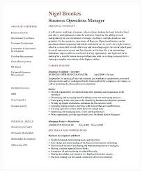 Business Operations Manager Resume 1 Resume For Manager Position Many Of Us Interested In Being Job Resume Examples Business Resume Template Manager Resume