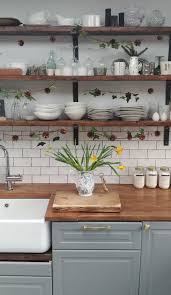 diy rustic scaffold board shelves