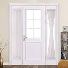 If you install sidelight blinds to your front door, you can control the first of all, you have to measure the sidelight windows, so as to order the blinds accordingly. Amazon Com Sidelight Window Treatments