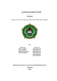 Namun beberapa poin penting dalam format penulisan dimaksud bisa dipakai sebagai acuan dalam penulisan karya ilmiah selain skripsi, seperti paper/makalah, artikel dalam jurnal ilmiah, dan lain sebagainya. Contoh Cover Laporan Yang Baik Dan Benar Nusagates