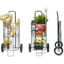 Chariot Metallique Pliant Outils Jardinage Chariot Courses Fournitures Loisirs Creatifs