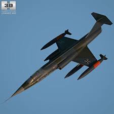 3d Model Of Lockheed F 104 Starfighter Starfighter Lockheed Aircraft