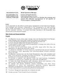 Ensures efficient delivery of products and services to clients. Retail Operations Manager Job Description Retail Economies