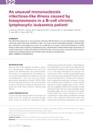 Definition (nci) a species of herpetoviridae that is responsible for infectious mononucleosis (glandular fever). Pdf An Unusual Mononucleosis Infectiosa Like Illness Caused By Toxoplasmosis In A B Cell Chronic Lymphocytic Leukemia Patient