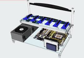 1stmrb Stackable 6x Gpu Aluminum Mining Rig Frame Silver 1st Mining Rig