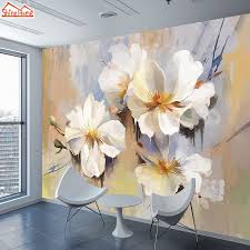 Check spelling or type a new query. Shinehome Modern Floral Blossom Painting Wallpaper 3d For Walls Wallpapers 3 D Living Room Hall Wall Paper Mural Rolls Home Art Wallpapers Aliexpress