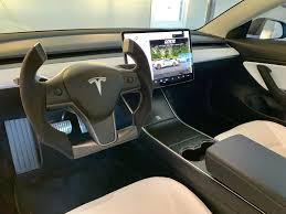 Interior dashboard view of thetesla model s p100d electric car showcased at the paris motor show. Tesla Model 3 Interior Luxury Car Interior Tesla Accessories Tesla Interior