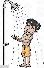 Pin By Tata On Shower Bath Man Take A Shower Stock Art