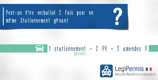 Contester une contravention pour stationnement place handicapé. 2 Amendes Pour Un Meme Stationnement Genant Legipermis