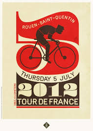 Stage 5 Rouen Saint Quentin Bike Poster Tour De France Art Poster Design