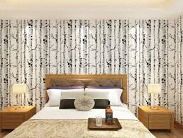 Black And White Birch Tree Wallpaper Beibehang Modern White Birch Black And White Trees Embossed Wallpaper Bedroom Living Room Backdrop Restaura Wallpaper Bedroom Black And White Tree Living Room