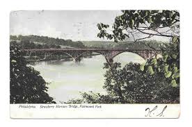 The address of the historic strawberry mansion is: Strawberry Mansion Fairmount Park Philadelphia Pa Trolley Bridge 1907 Postcard Hippostcard