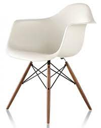 Arguably one of the 20th century's most beloved designs, the eames shell chairs remain a sought after design classic nearly 55 years later. Eames Molded Plastic Armchair Dowel Base Herman Miller Chanintr