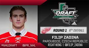 3 overall to montreal was as high as zadina was going to go, with zadina isn't the kind of player who thinks about how low it might go. Red Wings Select Filip Zadina 6th Overall In Play Magazine