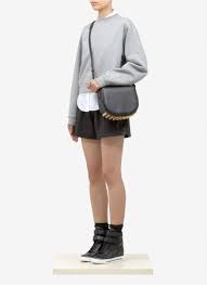 Alexander wang lia small leather crossbody bag, black. Alexander Wang Lia Studded Leather Messenger Bag In Black Lyst