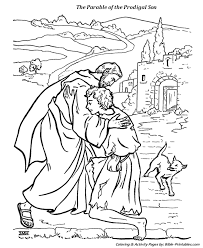 Prodigal son comes home bible coloring page. The Parable Of The Prodigal Son 4 Prodigal Son Jesus Coloring Pages Bible Coloring