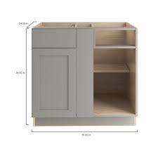 Corner kitchen cabinet ideas channel that provides a variety of styles of home design, rooms, and anything else that concerns the home corner kitchen. Hampton Bay Cambridge Shaker Assembled 35 98x34 49x21 51 In Blind Base Corner Cabinet In Gray Cm3635l Kg In 2020 Corner Cabinet Blinds