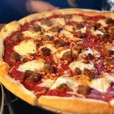 Dewey S Pizza Seasonal Selection Meatball Pizza Red Sauce Fresh Basil Mozzarella Cheese Italian Meatballs Oregano And Parmesan Cheese Dinner Food Eat