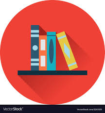 Bookshelf Icon Vector Image On Vectorstock Icon Lectures Art Vector Images