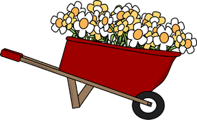 Wheelbarrow Filled With Flowers Wheelbarrow Painting Crafts Clip Art