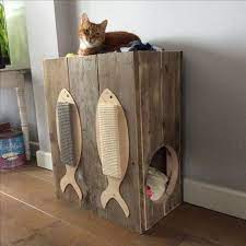 12 Best Wooden Cat House Ideas Wooden Cat House Wooden Cat Cat Furniture