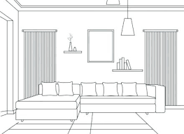 In this tutorial, we learn how to draw an interior perspective of a room. Empty Living Room Drawing Novocom Top