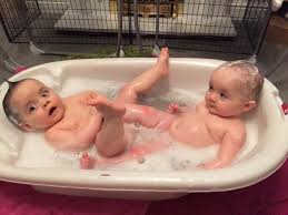 Make sure you empty the bath as soon as bath time is over, just in case cheeky toddlers climb back in unnoticed. This Is How My 10 Month Old Boy Girl Twins Freddie Frankie Take Their Bath Mommit
