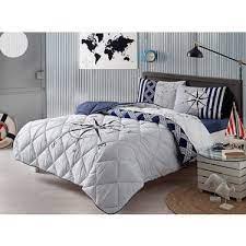 Maritime tek kişilik uyku seti lara pembe. Tac Navi Lacivert Tek Kisilik Yorgan Seti Fiyati