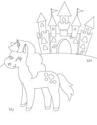 U for unicorn coloring page for kids. 5 Printable Unicorn Coloring Pages