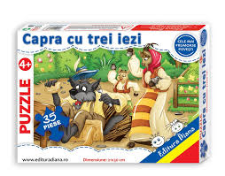 Intr o padure o capra locuieste impreuna cu cei 3 iezisori ai sai. Capra Cu Trei Iezi Puzzle 35 Piese
