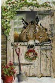 Pin By Kristy Harvey On Vintage Christmas Animal Art Christmas Paintings Animal Paintings