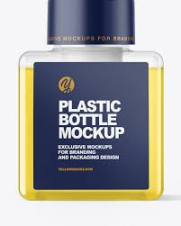 Mockups files contain solid color layers for easily changing the color of objects. Color Liquid Bottle With Pump Mockup In Bottle Mockups On Yellow Images Object Mockups