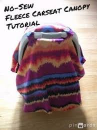 We Ve Got Our Hands Full No Sew Carseat Canopy Tutorial Sewing Fleece Baby Sewing Carseat Canopy