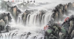 Big Waterfall Landscape 1 Jpg 740 392 Chinese Landscape Painting Chinese Art Painting Chinese Landscape