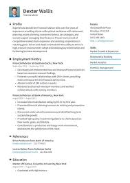 Reviewing their templates is a useful way to get a sense of the format tips for using a cv template. Financial Advisor Resume Examples Writing Tips 2021 Free Guide