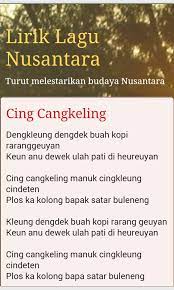 Check spelling or type a new query. Lirik Lagu Cingcangkeling