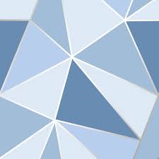 Find and download blue backgrounds on hipwallpaper. Fine Decor Apex Geo Blue Wallpaper Fd41992