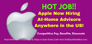 Hot Job Apple Now Hiring At Home Advisors Act Fast Job Info Work From Home Jobs Job
