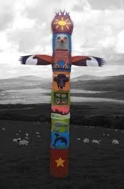 Nounedit · any natural object or living creature that serves as an emblem of a tribe, clan or family. Welsh Totem Pole Sculpture By Lindy Dennis Saatchi Art