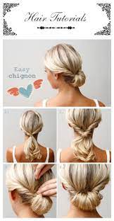 Talking About Elegant This Super Easy Hair Style Will Look Just Perfect On Every Outfit That You Have Picked Up F Hair Styles Chignon Hair Medium Hair Styles